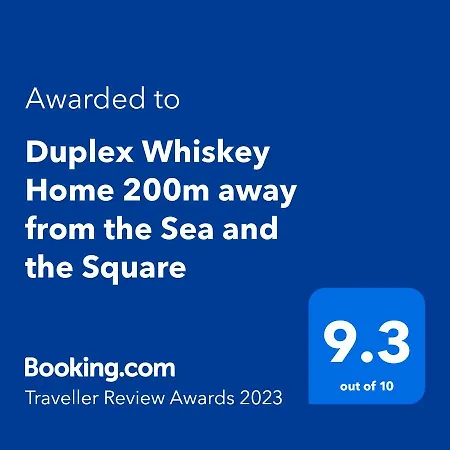 Duplex Whiskey 200m Away From The Sea And The Square Apartment